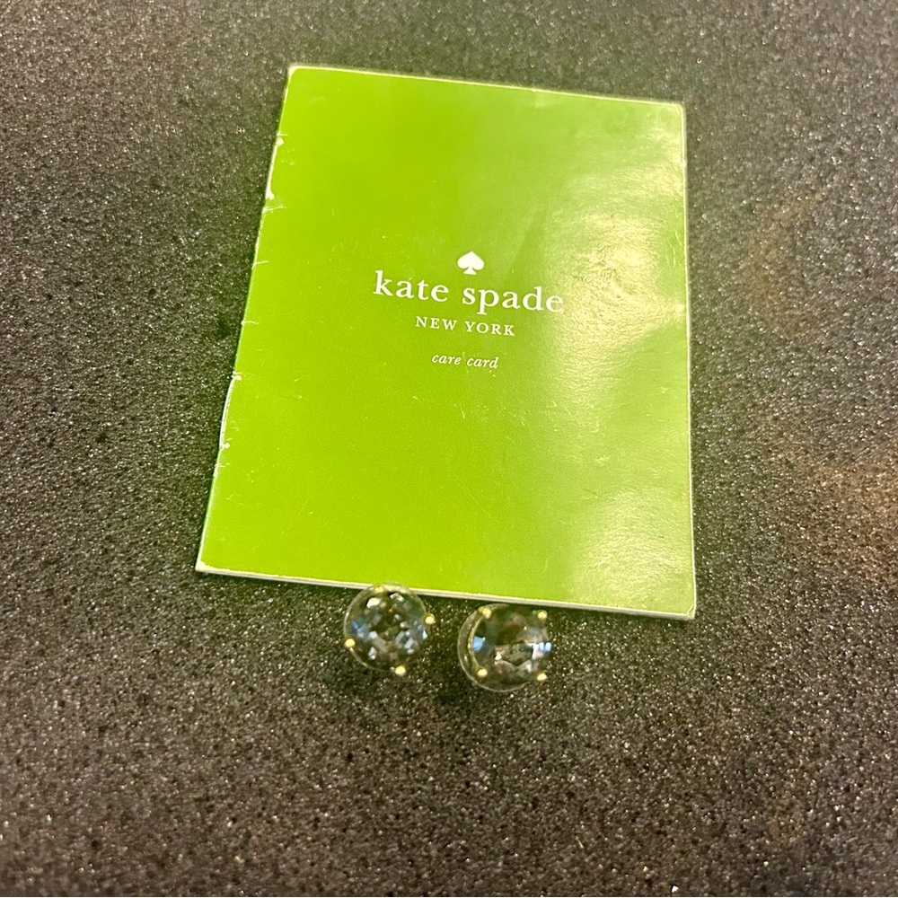 💕💕💕Kate Spade Crystal Clear Stud Earrings